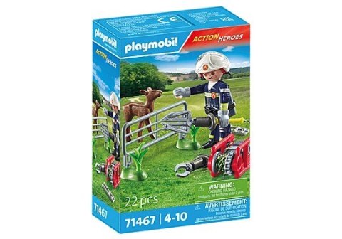 Zestaw figurek Action Heroes 71467 Straż pożarna - Ratowanie zwierząt Playmobil