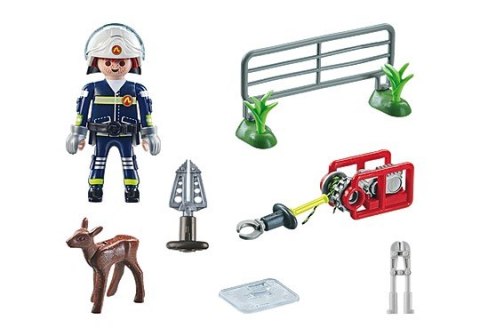 Zestaw figurek Action Heroes 71467 Straż pożarna - Ratowanie zwierząt Playmobil