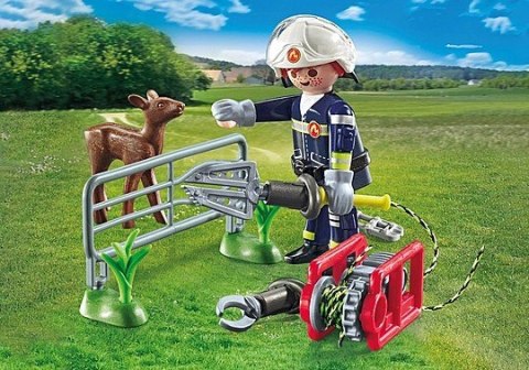 Zestaw figurek Action Heroes 71467 Straż pożarna - Ratowanie zwierząt Playmobil