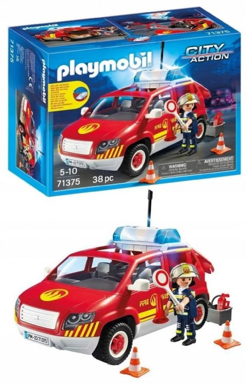 Zestaw figurek City Action 71375 Samochód komendanta straży pożarnej Playmobil