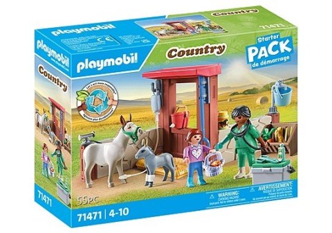 Zestaw figurek Country 71471 Weterynarz z osiołkami Playmobil