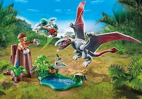 Zestaw figurek Dinos 71525 Stacja badawcza dla dinozaurów Dimorfodonów Playmobil