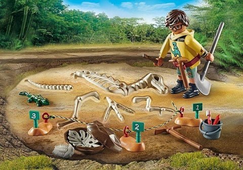 Zestaw figurek Dinos 71527 Wykopalisko ze szkieletem dinozaura Playmobil