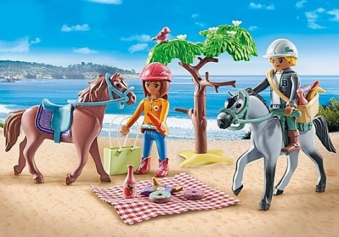 Zestaw figurek Horses 71470 Wycieczka konna na plażę z Amelią i Benem Playmobil