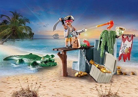 Zestaw figurek Pirates 71473 Pirat z aligatorem Playmobil