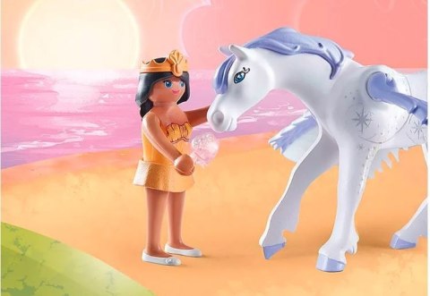 Zestaw z figurkami Princess Magic 71361 Niebiański pegaz z tęczą Playmobil