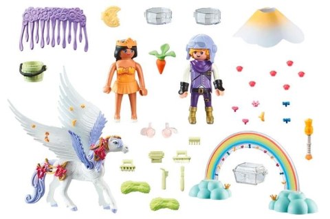 Zestaw z figurkami Princess Magic 71361 Niebiański pegaz z tęczą Playmobil