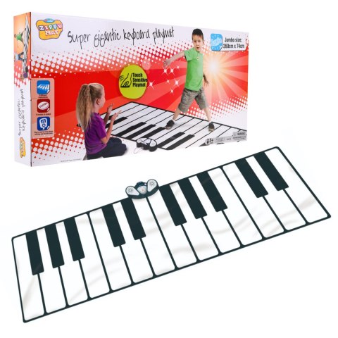 Duża Mata muzyczna dla dzieci 3+ Keyboard XXL 260x74cm + Tryb nagrywania + Kabel MP3