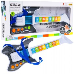 Kolorowa Gitara elektryczna dla dzieci 3+ Instrument muzyczny - Sklep Gebe