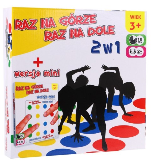 Raz na Górze Raz na Dole 2w1 dla dzieci 3+ Mini wersja na palce