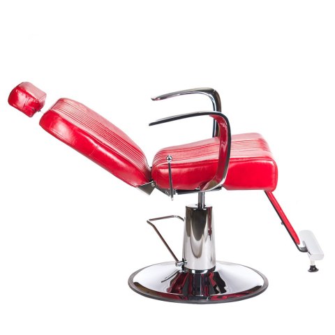 Fotel barberski OLAF BH-3273 Czerwony