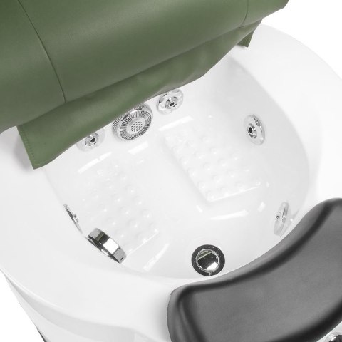 Fotel do pedicure z masażem BR-3820D Zielony