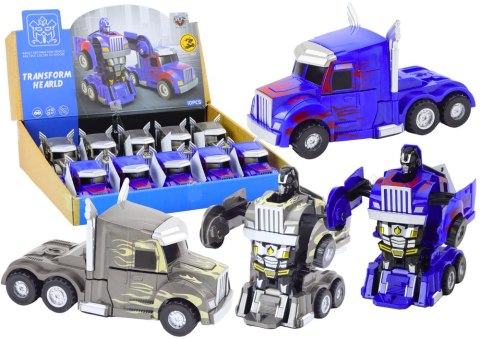 Auto-Robot Ciężarówka 2w1 Robot 2 Kolory LEAN TOYS