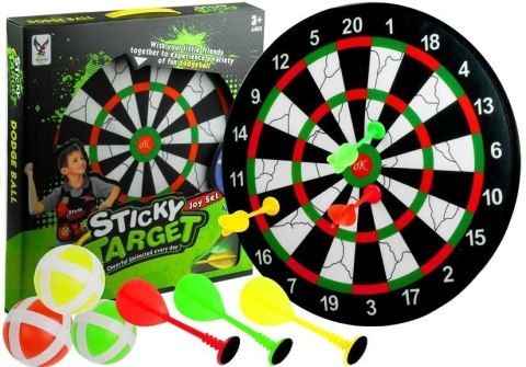 Gra Na Rzepy Tarcza Rzutki Kuleczki Darts Rzutki LEAN Toys