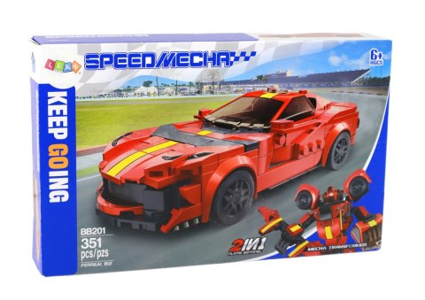 Klocki Konstrukcyjne Pojazd Auto Sportowe Robot Ferreai 812 351 el. LEAN Toys