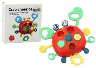 Krab Sensoryczny Interaktywny Edukacyjna Zabawka Dla Dzieci Gryzak LEAN TOYS