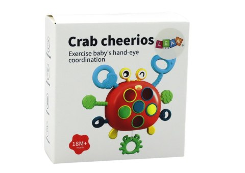 Krab Sensoryczny Interaktywny Edukacyjna Zabawka Dla Dzieci Gryzak LEAN TOYS