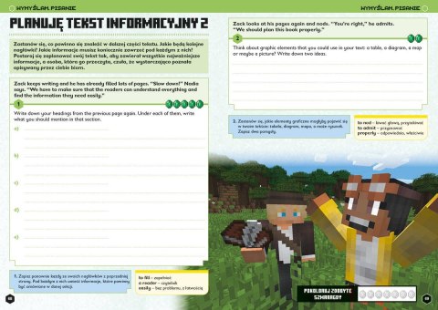 Książeczka Minecraft. Język angielski. Megazadania 12+ Harper Collins