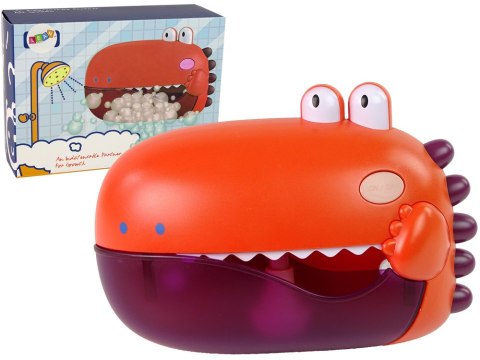 Zabawka Do Kąpieli Bańki Mydlane Dinozaur Czerwony Na Baterie LEAN Toys