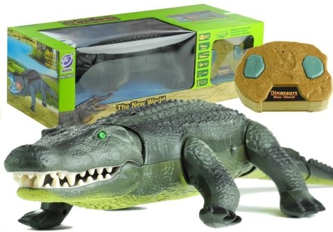 Zdalnie Sterowany Aligator R/C Chodzi Duży Zielony LEAN Toys