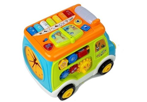 Autobus Muzyczny z Projektorem Pianinko Sorter LEAN Toys