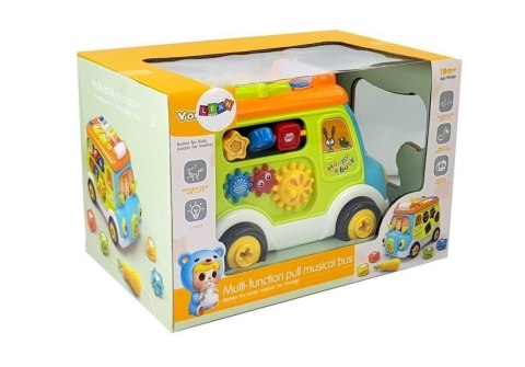 Autobus Muzyczny z Projektorem Pianinko Sorter LEAN Toys