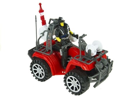 Duży Zestaw Straz Pożarna Kask Quad Strażacki LEAN Toys