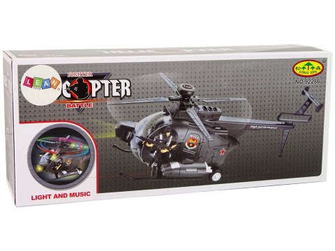 Helikopter Wojskowy Skrzydła Światła Na Baterie LEAN Toys