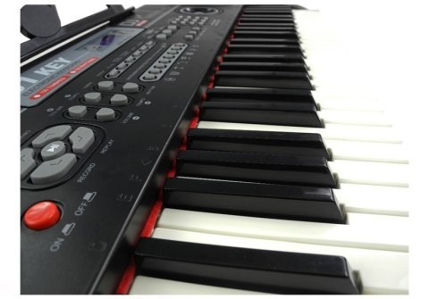 Keyboard Organy 328-06 Mikrofon Zasilacz Różowe LEAN Toys