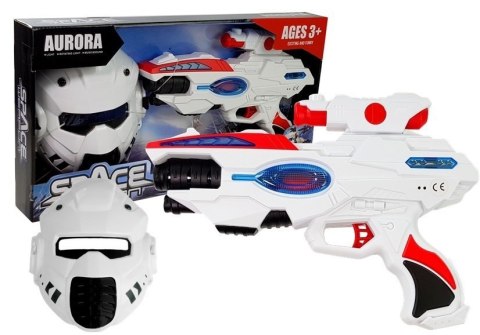 Kosmiczny Pistolet Laserowy z Maską Space LEAN Toys