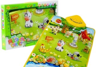 Mata Edukacyjno Muzyczna Odgłosy Zwierząt Farma LEAN Toys