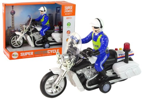 Motocykl Policyjny Motor Policja Dźwięki Światła Wóz Policyjny LEAN Toys