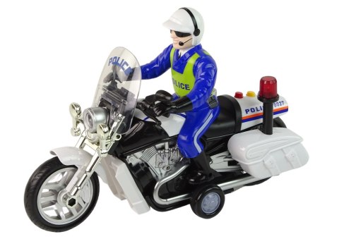 Motocykl Policyjny Motor Policja Dźwięki Światła Wóz Policyjny LEAN Toys