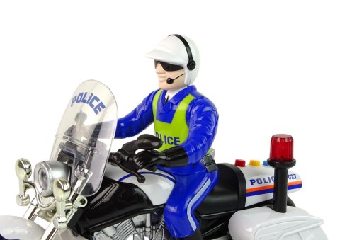 Motocykl Policyjny Motor Policja Dźwięki Światła Wóz Policyjny LEAN Toys