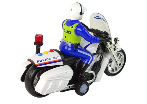 Motocykl Policyjny Motor Policja Dźwięki Światła Wóz Policyjny LEAN Toys