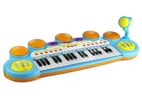 Organy Pianinko Keyboard Perkusja Stołek LEAN Toys