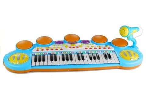 Organy Pianinko Keyboard Perkusja Stołek LEAN Toys