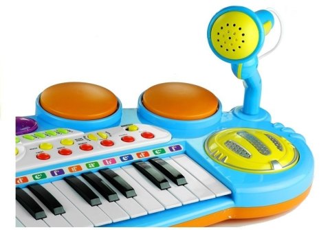 Organy Pianinko Keyboard Perkusja Stołek LEAN Toys