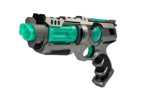 Pistolet Laserowy Miecz Świetlny Miotacz Dysków Zestaw LEAN Toys