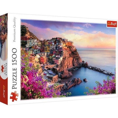 Puzzle 1500 elementów Widok na miasteczko Manarola Trefl