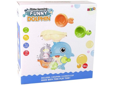 Zabawka Do Kąpieli Delfin Wodospad Wanna Prysznic LEAN Toys