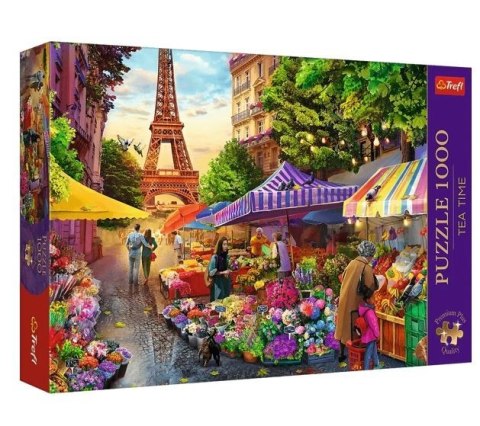 Puzzle 1000 elementów Premium Plus Quality Targ kwiatowy, Paryż Trefl