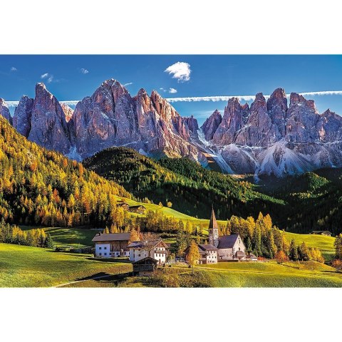 Puzzle 1500 elementów Dolina Val di Funes Dolomity Włochy Trefl