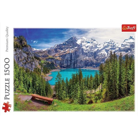 Puzzle 1500 elementów Jezioro Oeschinen, Alpy Trefl