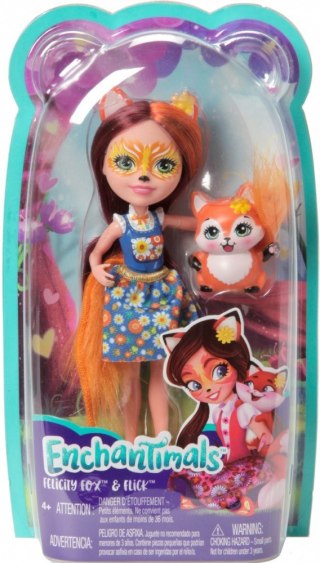 Lalka Enchantimals + Zwierzątko, Felicity Fox Mattel