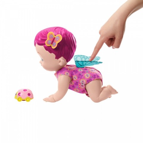 Lalka My Garden Baby Raczkujący Bobasek-Motylek różowa Mattel