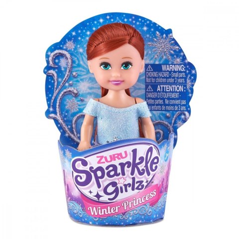 Lalka 4.7 cala Zimowa Księżniczka kraton 48 sztuk ZURU Sparkle Girlz