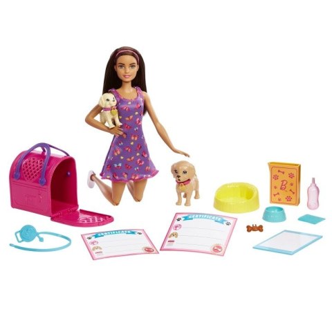 Lalka Barbie Adopcja piesków Mattel