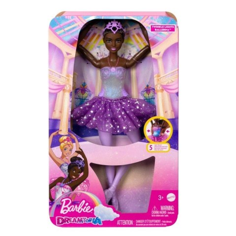 Lalka Barbie Dreamtopia Baletnica Magiczne światełka Brunetka Mattel