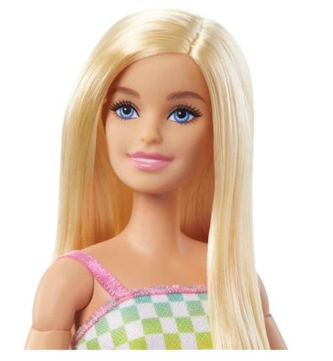 Lalka Barbie Fashionistas Na wózku strój w kratkę Mattel